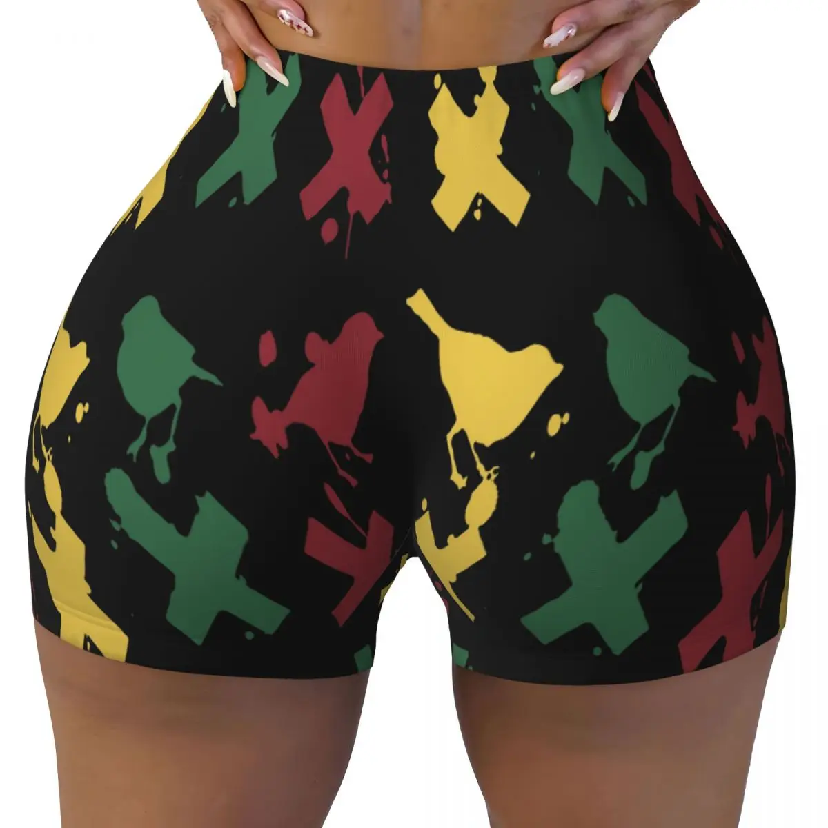 

Пользовательские шорты для йоги Ajax, женские шорты для тренировок в тренажерном зале, спортивные шорты для волейбола и байкера