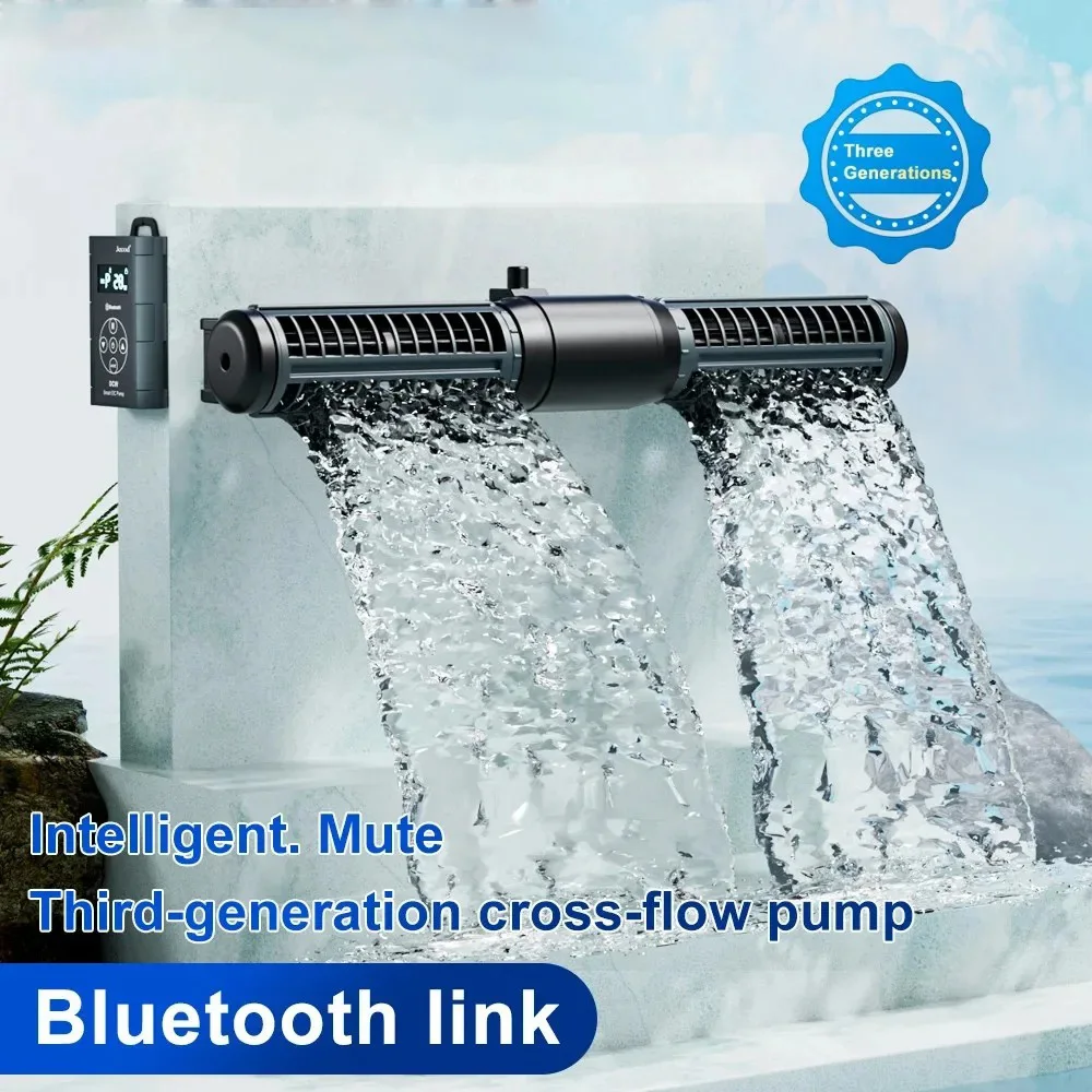 

Jebao Jecod DCW Series Smart Bluetooth Cross-flow Pump App Control DC Circulation Wave Maker for Aquarium Fish Tank