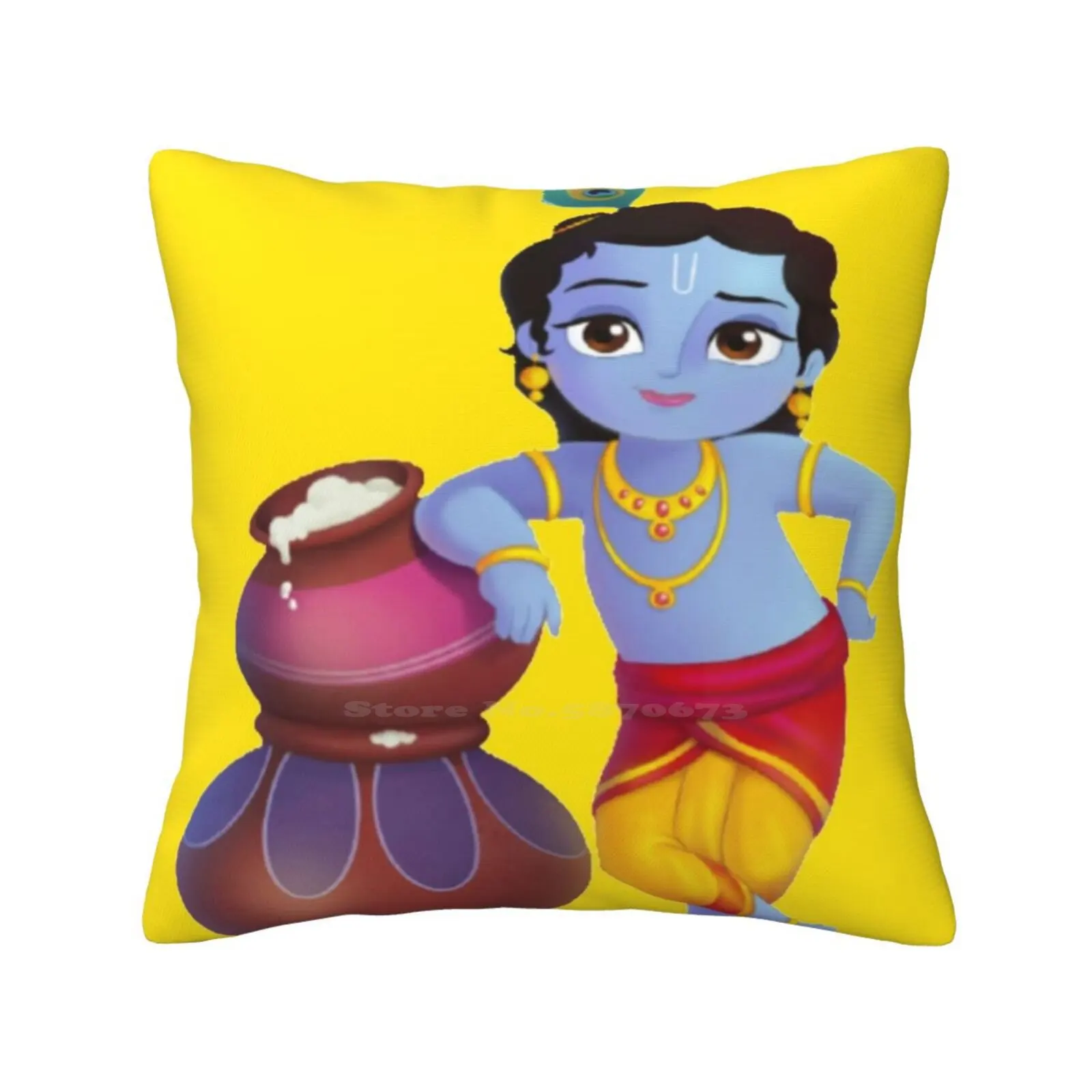 

Krishna Fashion Sofa Throw Pillow Cover Pillowcase Lord Krishna Hare Krishna Radhe Krishna