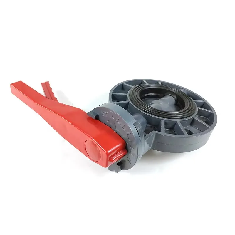 Manual Control Plastic UPVC Flange with Handle PVC Butterfly Valve for Water Flow General Application