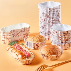 100Pcs Cupcake Paper Cupcake Liner Baking Oilproof Cup Tray Wedding Party Caissettes Muffin Wrapper Paper Birthday Party Decor