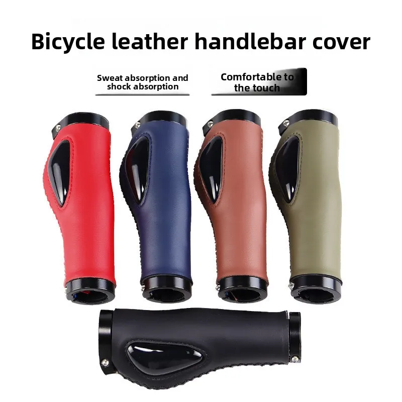 

Сверхлегкие велосипедные ручки ODI MTB с стопорным кольцом из алюминиевого сплава, кожаная силикагелевая накладка, противоскользящая, амортизирующая для складного велосипеда