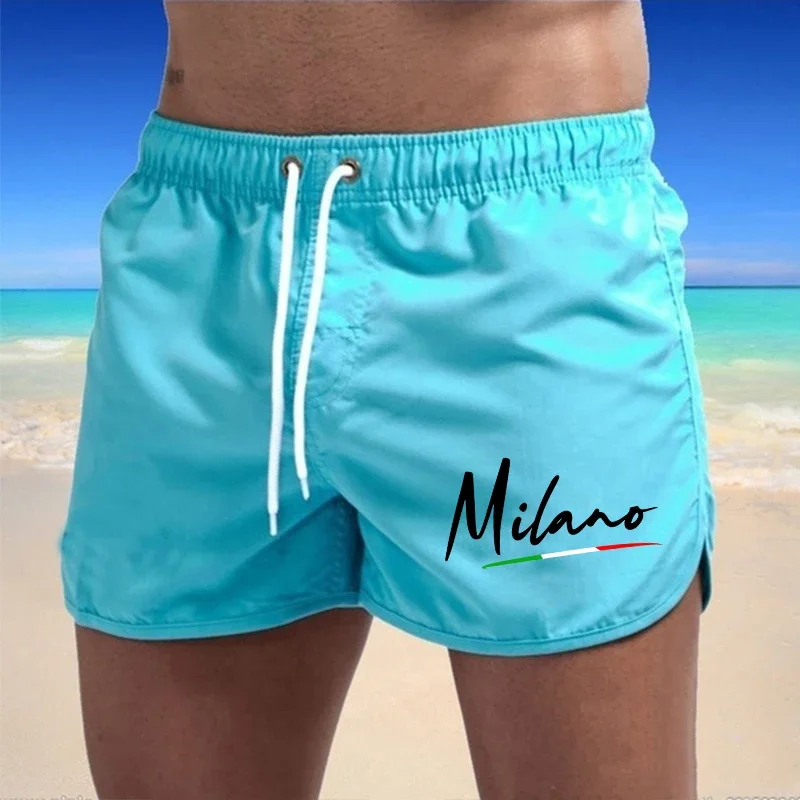 

Новые мужские шорты для плавания и активного отдыха 2026 года, итальянский дизайн, с принтом, высокое качество, для лета, бега, велоспорта, бокса, стильные шорты