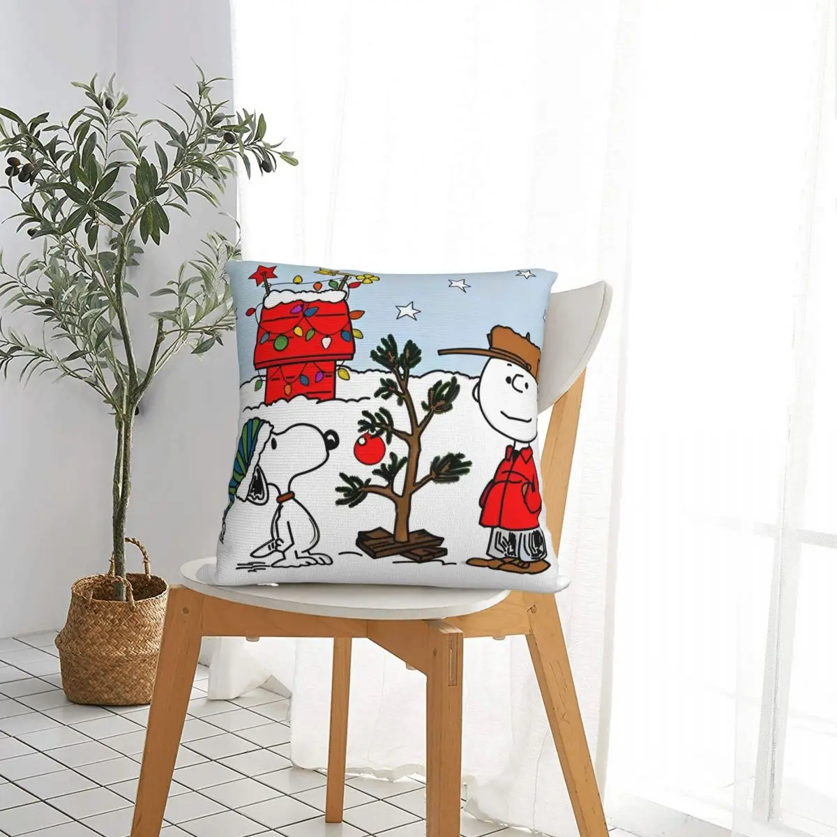 عيد الميلاد سنوبي وسادة تغطي كيس وسادة المنزل الإبداعية الزخرفية المخدة 45*45