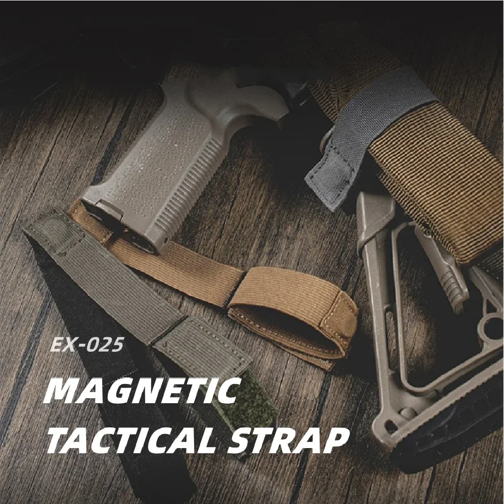 Magnetic Sling Staging Sentry Strap, Rifle Sling Strap Quick Release Sling Retainer Retention Band Keeper Organizer