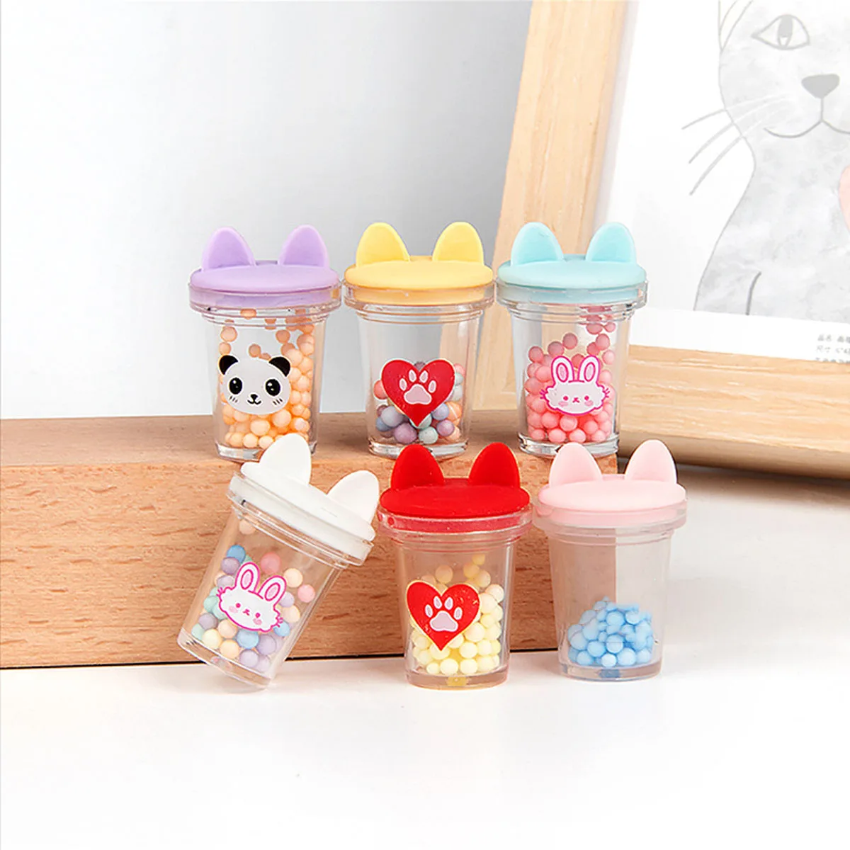 For Labubu Dolls Accessories Cute Miniature Dollhouse Mini Kettle DIY Cartoon Dress Up  Accessories