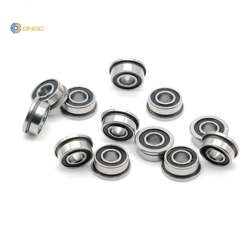 

10Pcs MF105 RS Bearing 5*10*4 mm ABEC-7 Voron 3D Flanged Bearing MF105-2RS Ball Bearings MF105RS 3D Print Bearings