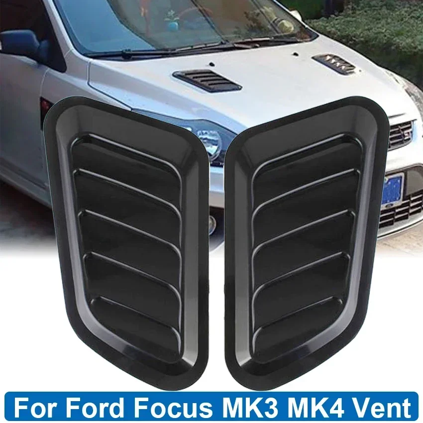 

Universal For Ford Focus ST MK3 2013-2021 Front Hood Side Air Vent Intake Scoop Cover Decoration ONLY Sticker Car Accessories