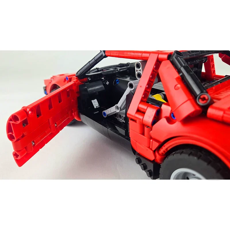 Moc Building Blocks Super red sedan sports car racing MR2 Technology Modular Bricks Model Gifts Christma Toys DIY Sets Assembly！