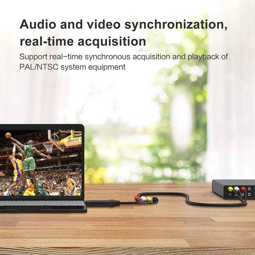 kebidumei Portable Easy to cap USB2.0 Audio Video Capture Card Adapter VHS To DVD Video Capture Converter For Win7/8/XP/Vista