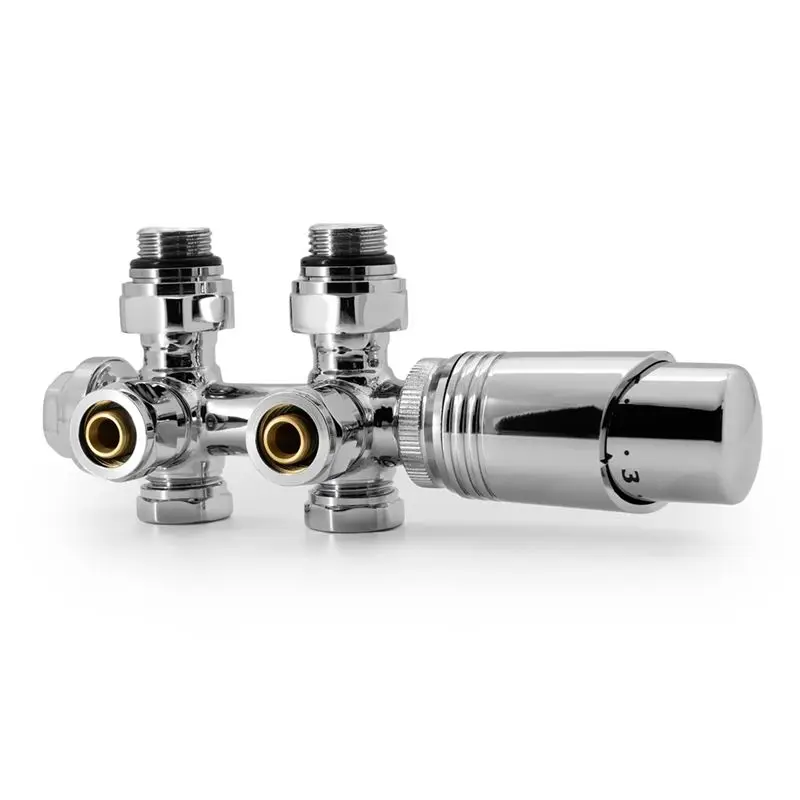 [A92P!】 Multiblock Radiator Center Connection Valve Fittings Set Radiator Center Connection