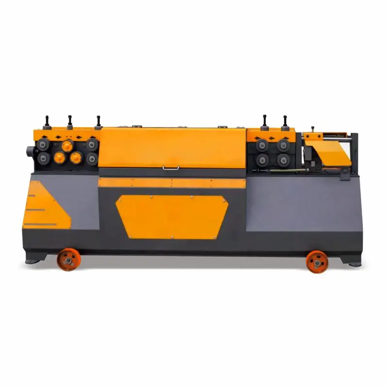 Rebar Straightener Cutter Machine 4-12mm Automatic Steel Bar Processing Equipment CE Certified Construction Site
