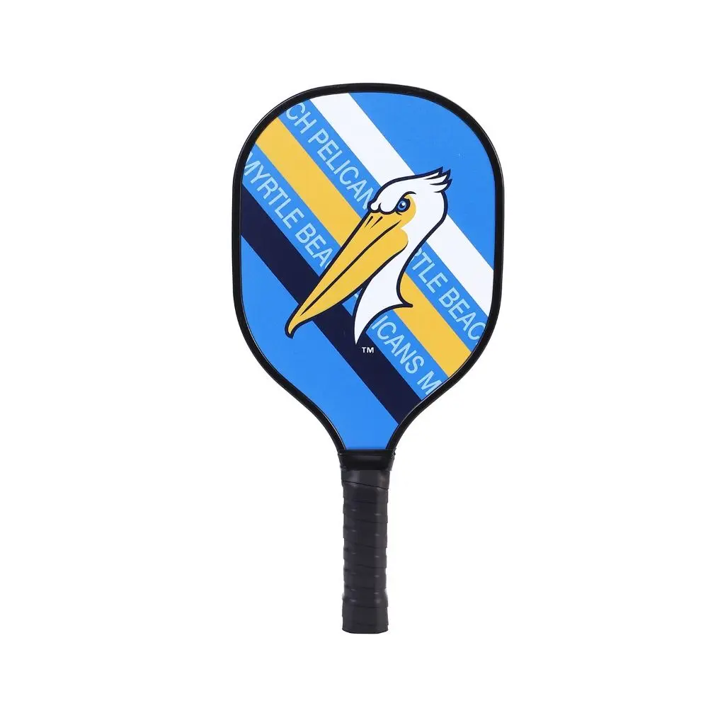 Wooden Pickleball Paddles Ribbed Handle Colorful Pickle Ball Racket Non-Slip Beginner Pickleball Training Equipment