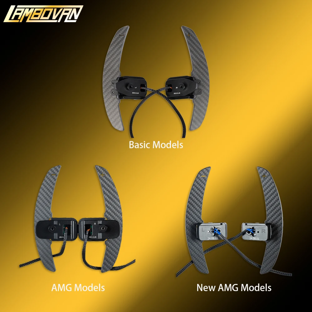 Carbon Fiber Magnetic Paddle Shifters for Mercedes Benz W176 W177 C117 C118 R172 R231 R232 W464 A45 CLA45 SL63 SL55 G63 S AMG