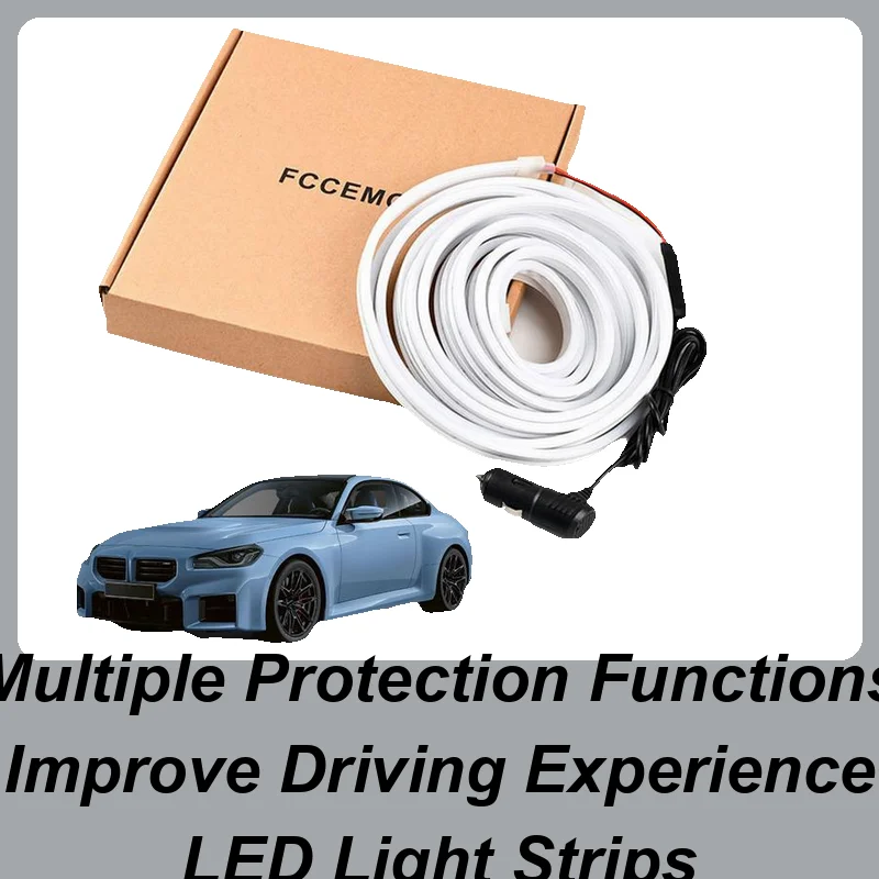 Interior Car Lights Strip Cuttable Trunk Surrounding Sensor Lamp Water Resistant Auto Accessories Interior Illumination