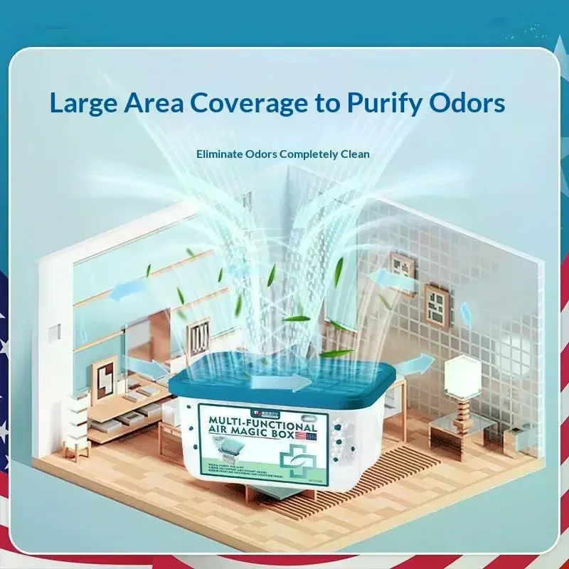 Moisture-absorbing Dust-removing Odor-decomposing Air Moisture-absorbing Dust Box Activated Carbon Decomposes Odors