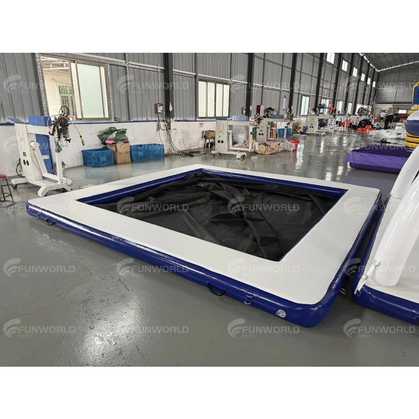 

Inflatable Yacht Pool Ocean Floating Square Inflatable Sea Swimming Pool With Anti Jelly Fish Net For Adults