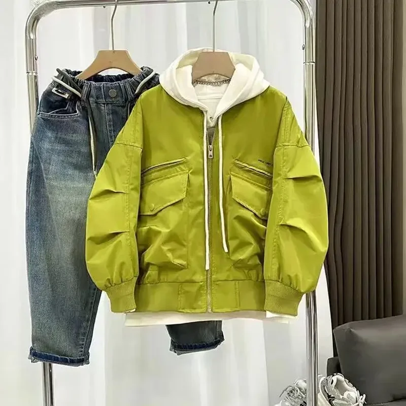 

Kids Boys' Casual round Neck Jacket Children's Coat Spring Autumn Trendy Cool New Style 4 6 8 10 12 13 15Y