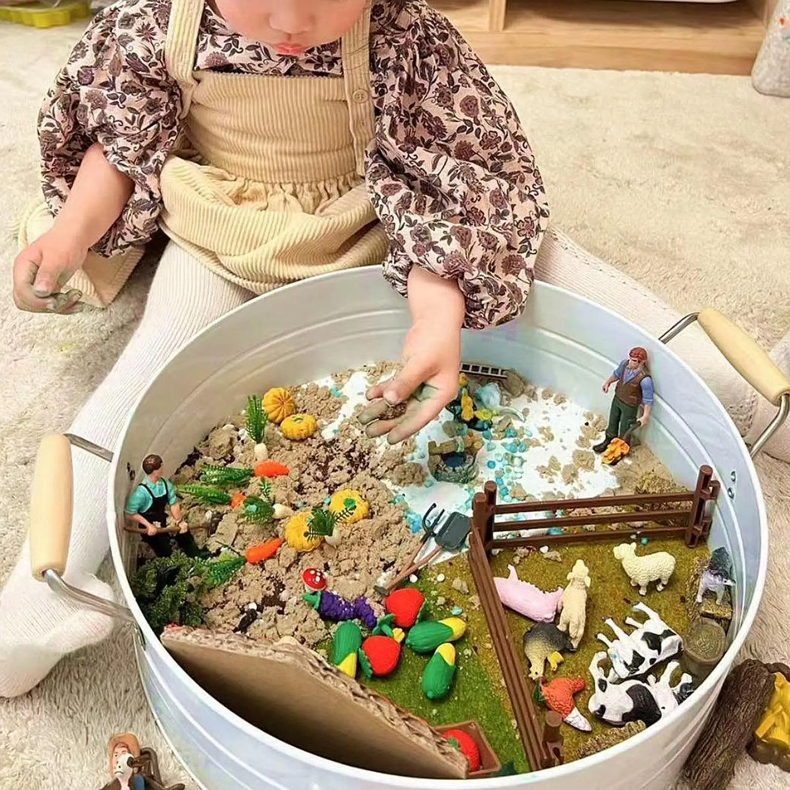 

Сенсорная корзина для обучения сенсорной деятельности для мальчиков и девочек, праздничные подарки