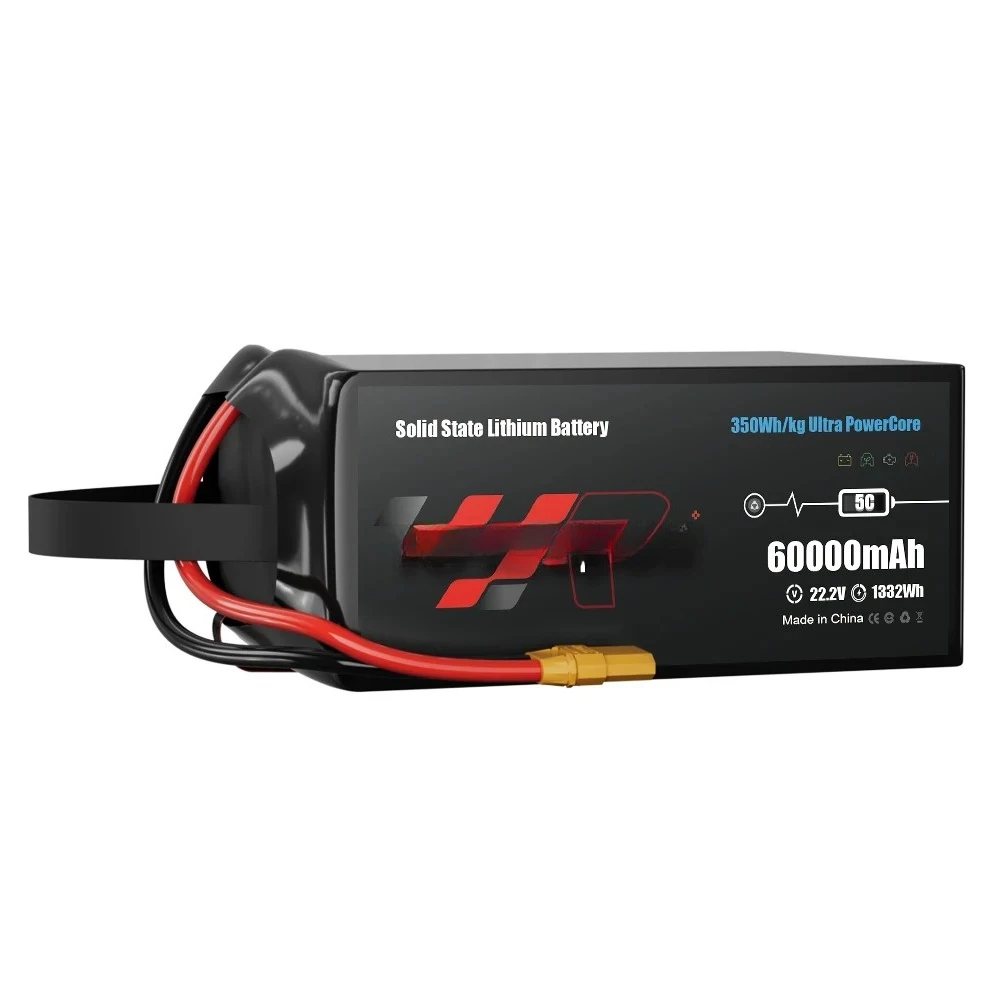 Solid State Battery 30Ah 33Ah 40Ah 60Ah 6S 12S 14S 22.2V 44.4V Lipo 350Wh/kg