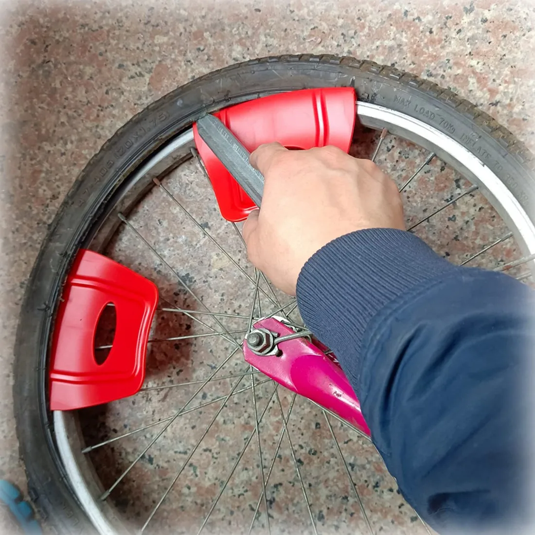 A30F-Wheel Rim Shield Rimshield Shield Protector Tool For Motorcycle Bike ATV Quad Tyre Tire Installation 2PCS