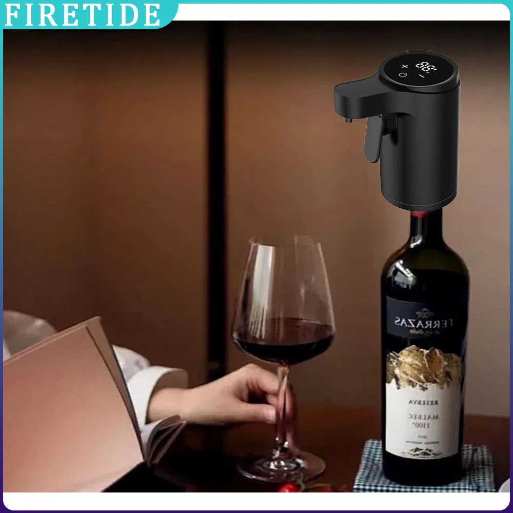 

Automatic Wine Dispenser Smart Sensor Wine Pump with Touch-Lever Control for Red Wine Whiskey Liquor - Electric Decanter(Black)