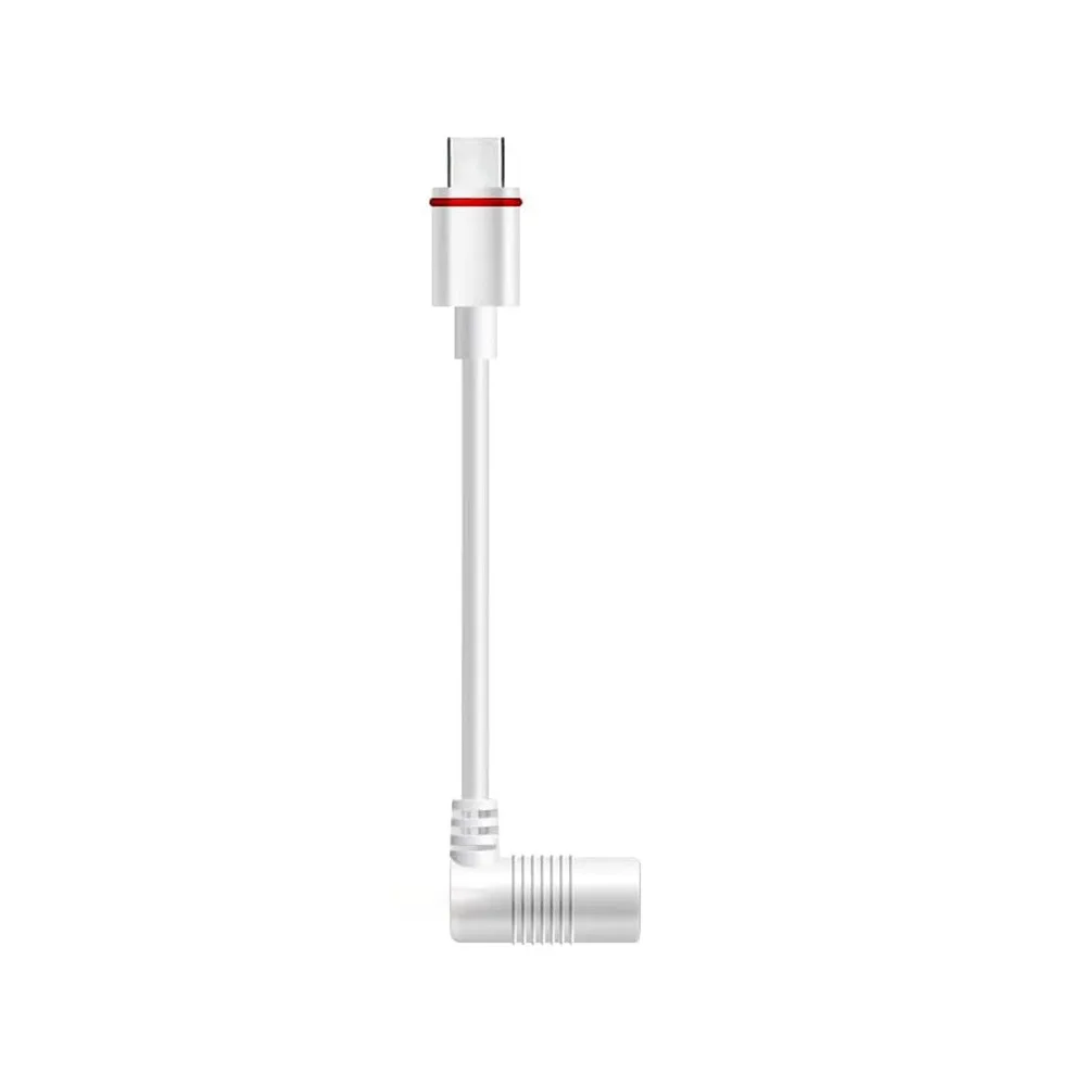 DC to Type-C Solar Panel Adapter Barrel Plug to USB-C Durable Cameras Adapter Weatherproof USB-C Adapter for Ring Solar Panel