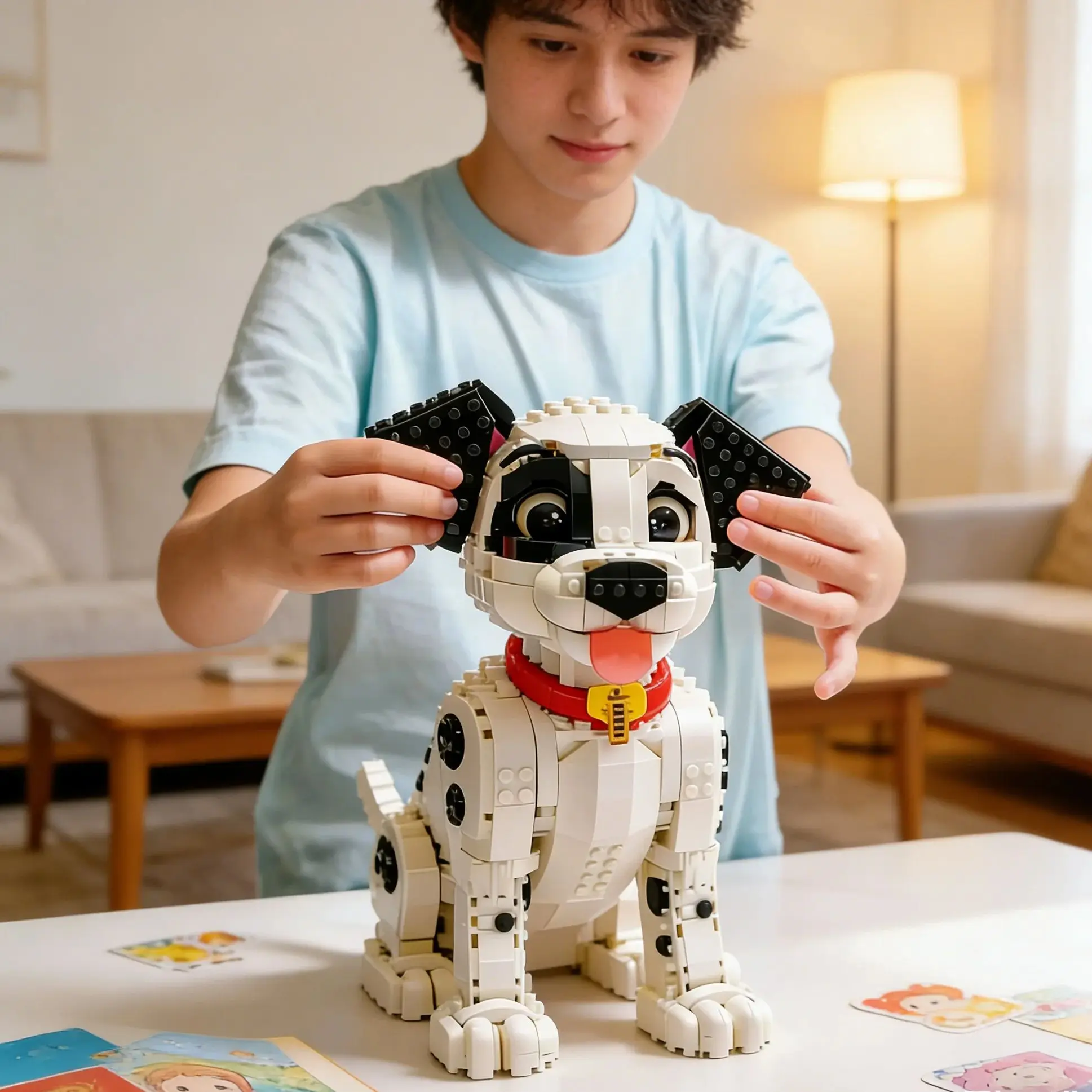Ensembles de blocs de construction pour chiots 43269, compatibles avec les particules Legoed, adaptés aux cadeaux de noël