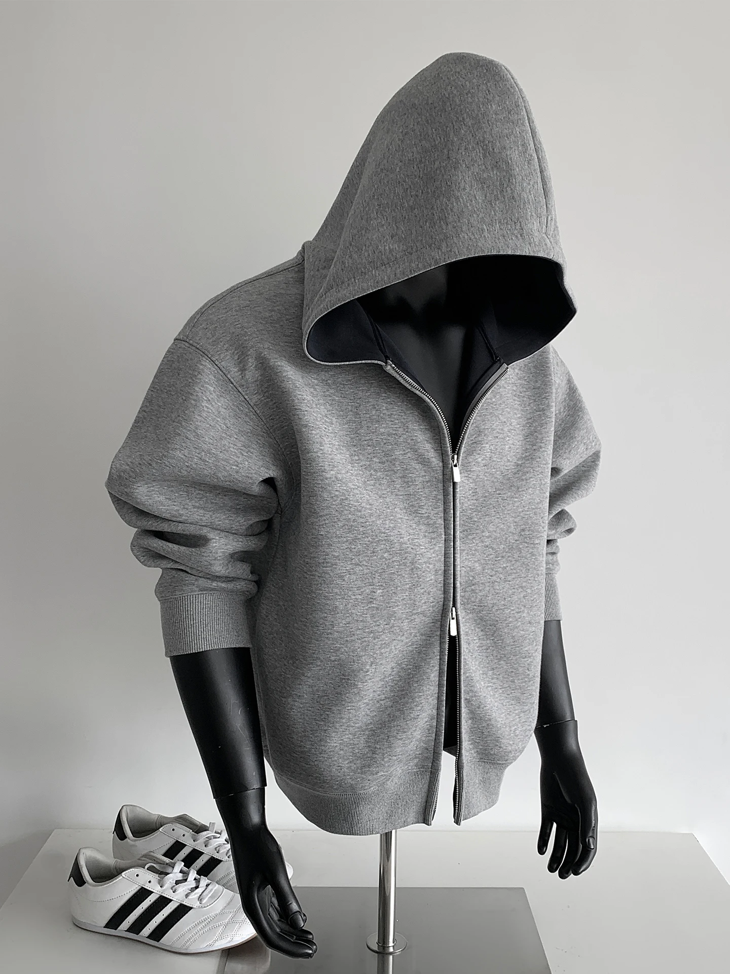 

Мужская весенняя модная толстовка-кардиган на молнии с капюшоном в американском стиле, цветная, утепленная, повседневная, с длинными рукавами