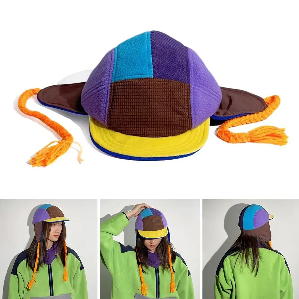 

Outdoors Plush Bomber Hat Thick Warm Ushanka Fur Hat Windproof Winter Cap for Men Women