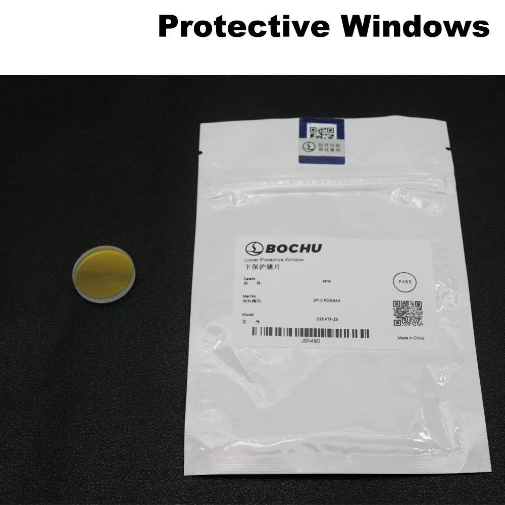 D34.0T5-6 BOCI Laser Protective Lens 25.4x4 For 40KW HAN'S GROUP Precitec Fiber Laser Cutting Machine Protection Window