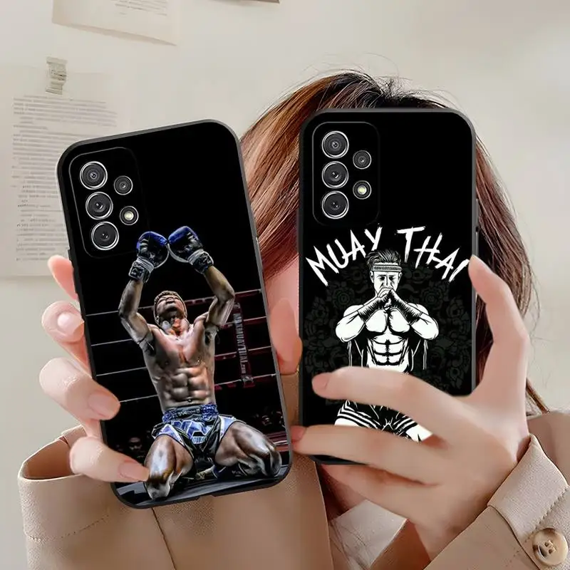 Muay Thai Fight Boxing Phone Case For Samsung A32 A21 A22 A30 31 A40 A42 51 A50 A52 53 A70 A71 A73 72 A80 A91 S10 Lite Cover