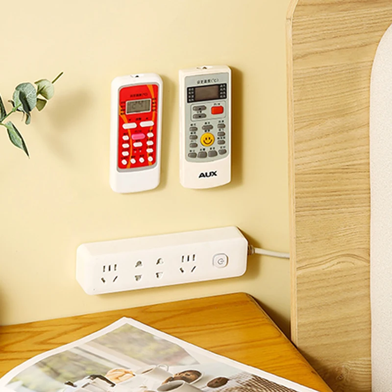 Universal Magnetic Hooks Wall Mount Anti-Lost Magnet Holder Hook Fridge Sticker Remote Control Storage Organizer Hook