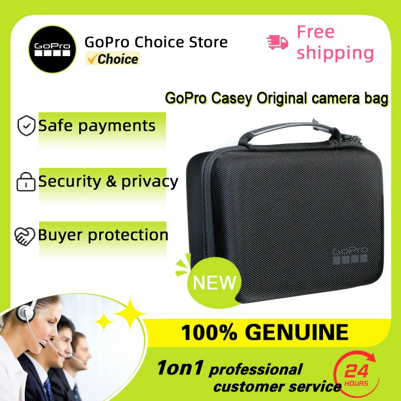 GoPro Casey Original camera bag (New) for Go Pro hero12/11/10/9/8/7 Action camera insta360 x3 travel Portable handbag