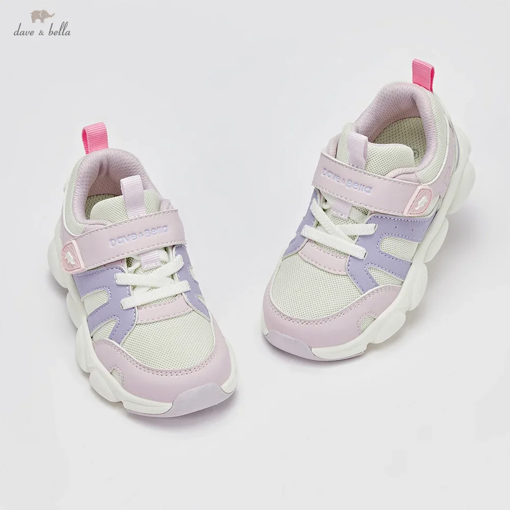 Dave Bella Girls' Sports Shoes Autumn Casual Sweet Cute Children's Antibacterial Anti Slip Shoes Comfortable Outdoor DB3253454
