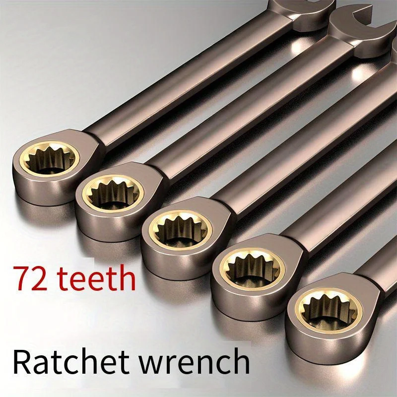 1PC Versatile Dual-Direction Ratchet Wrenc - Quick Release, Double-Headed & Open-End Design for Easy Us,Wrench