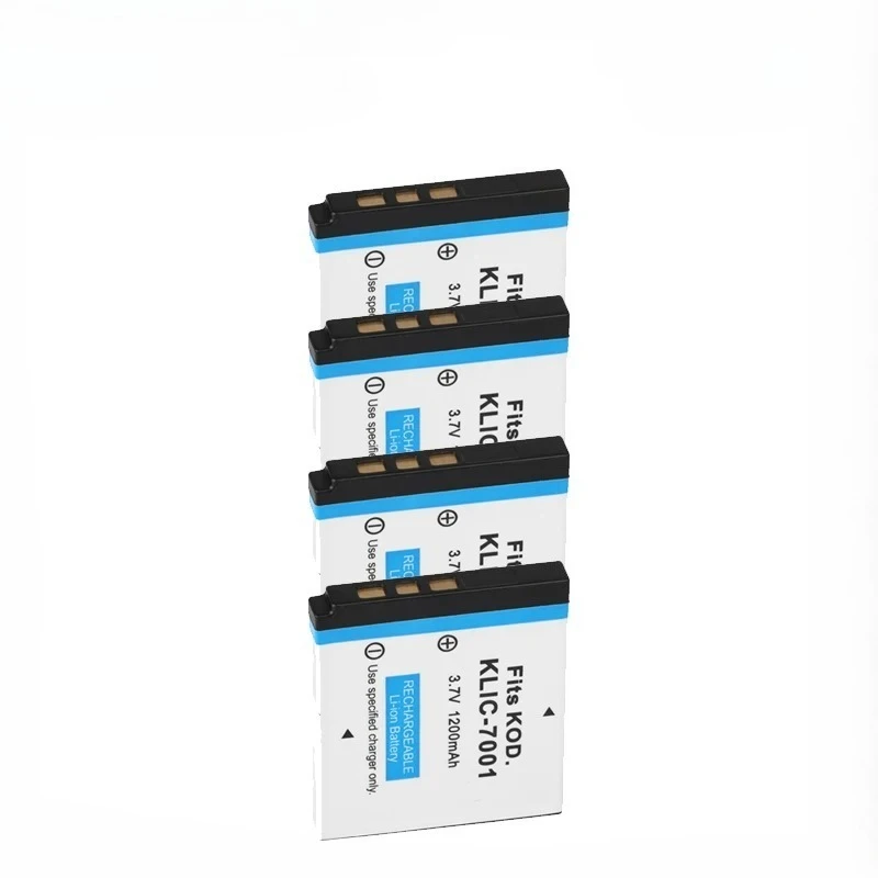 

4 шт. аккумулятора Klic-7001 (1200 мАч) для Kodak M1063, M341, M340, M320, M1073, V550, V570, V610, V705, M753, M763, M853, M863