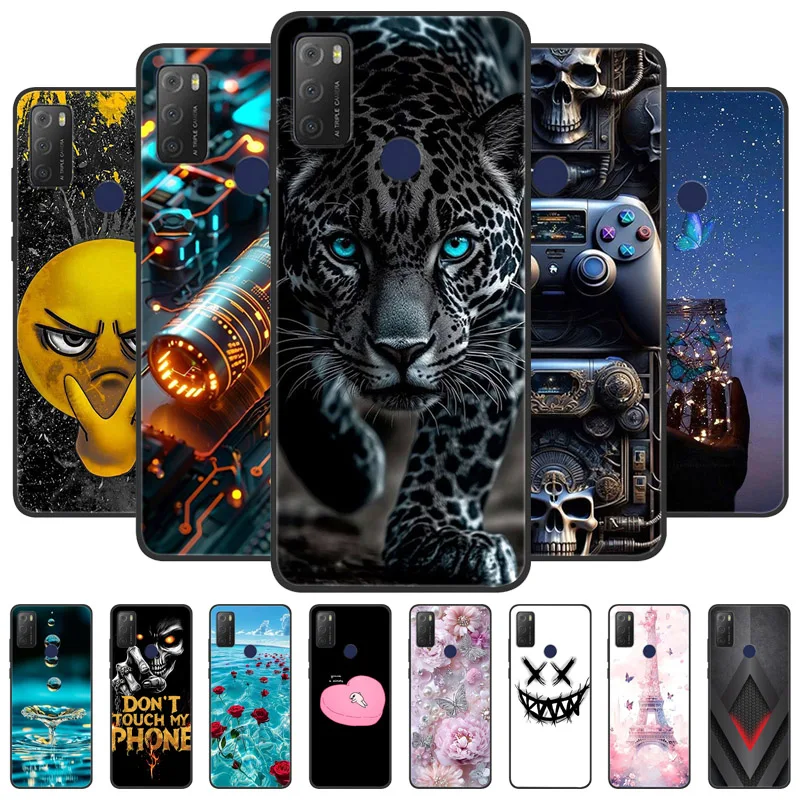 Capa de Silicone TPU Macia para Alcatel 1S 2021, Capa Protetora Antichoque para Alcatel 1 S 1s(2021) 6025H 6025D