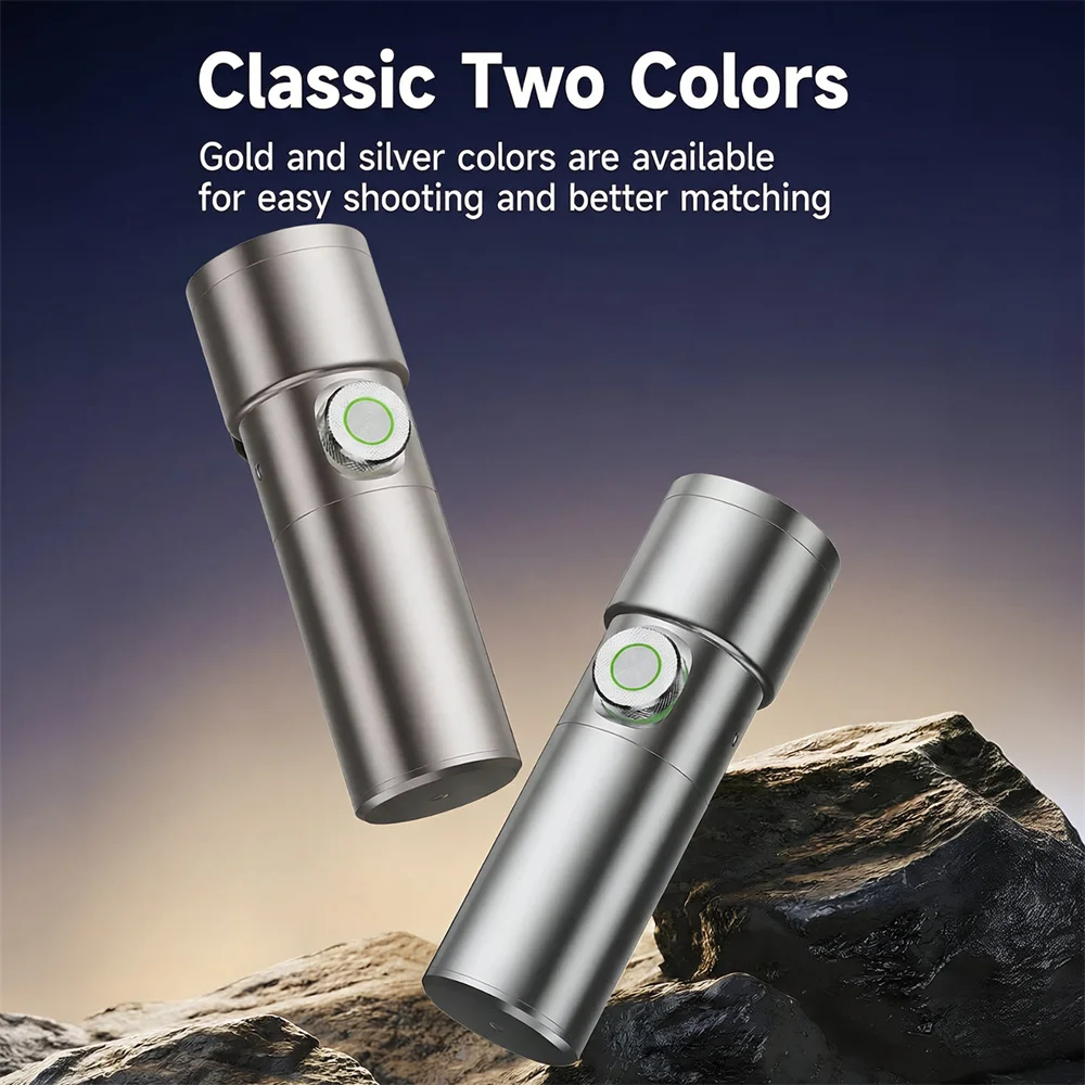 LED Photography Flashlight with 4 Colors/20 Gobo Filters Projection Light for Video Recording 10W Portable LED Video Spotlight