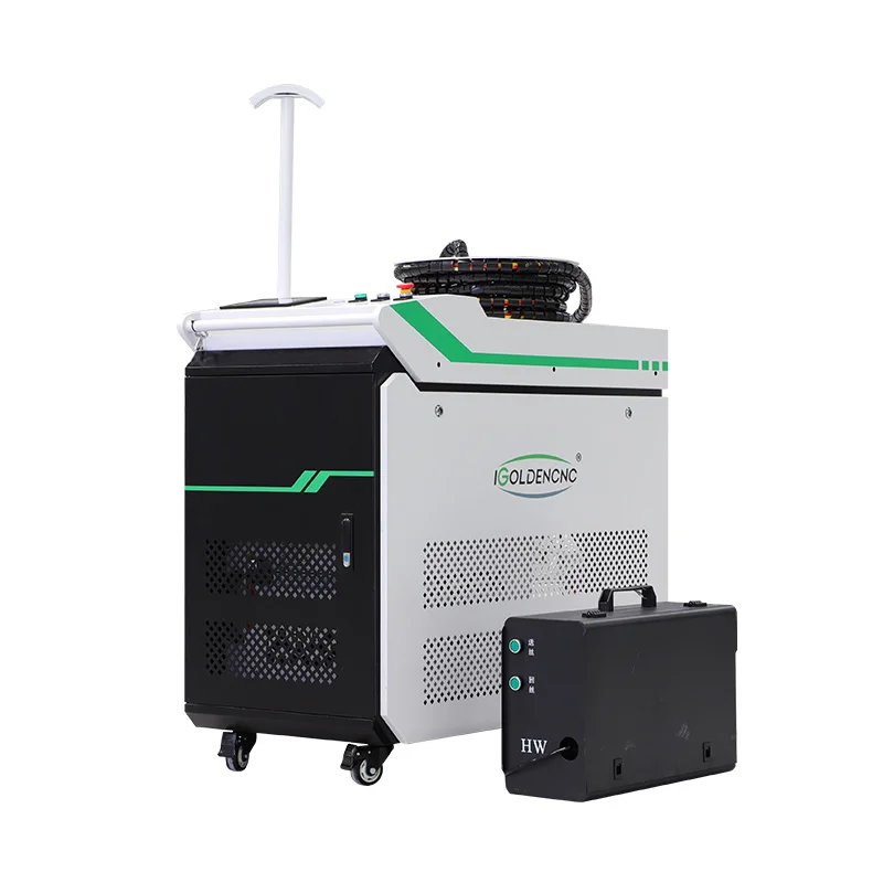 China Cheap 1000W 1500W 2000W Optional Portable Mini All-in-One Fiber Laser Cleaning/cutting/welding Machine