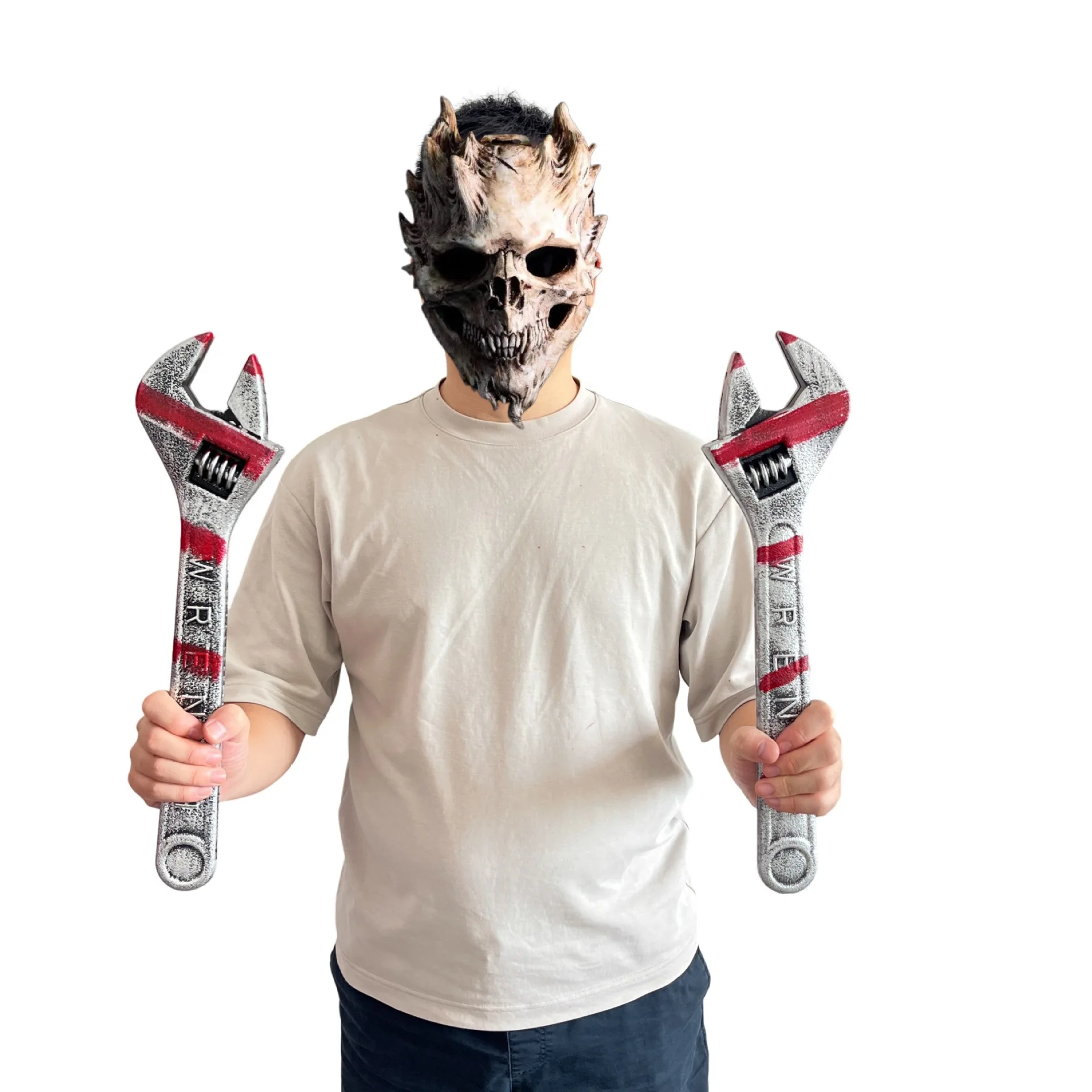 Halloween Simulation Wrench Pipe Pliers Plastic Props  Model Toys Halloween Cosplay