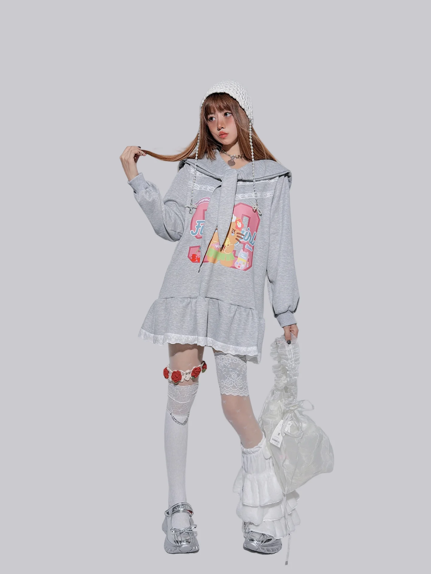 الطبقات الجوارب مع أجنحة فتاة رقيق الجوارب المتخصصة النمط الياباني تدفئة الساق الخريف والشتاء الجوارب الدافئة للنساء