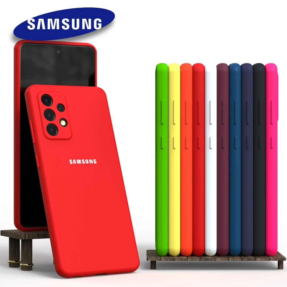 Für Samsung Galaxy A53 A52 A56 A55 A54 A36 A35 A17 A16 A15 5G Flüssig-Silikon-Hülle Soft-Touch Handyschutzhülle Rückseiten-Abdeckung Funda