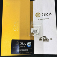 Loose Moissanite Stone Beads Round Brilliant Cut Excellent Cut Grade Test Positive Lab Diamond