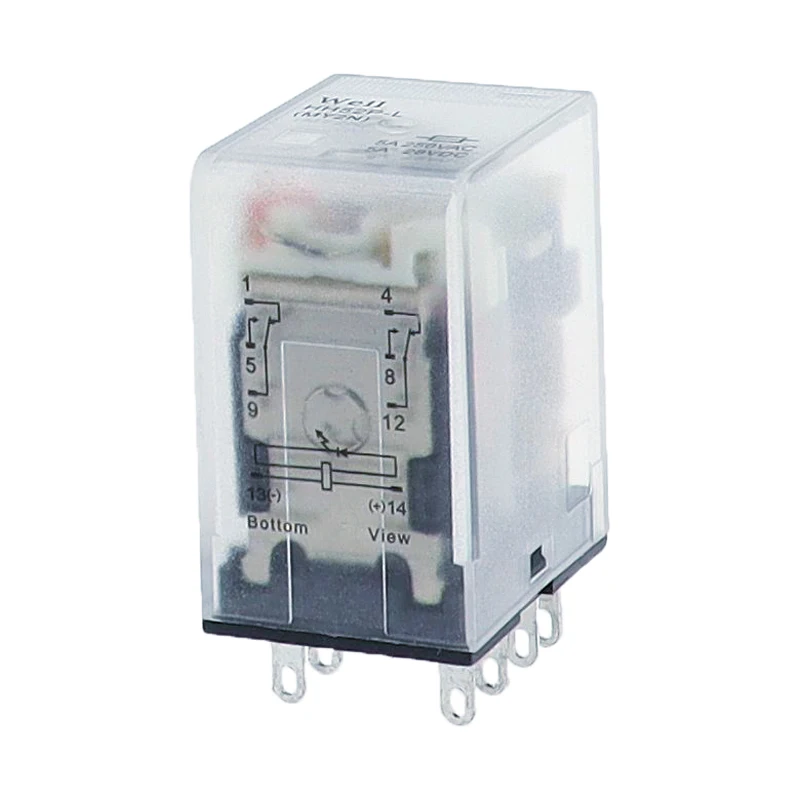 10PCS/lot MY2NJ Coil DPDT Electromagnetic Power Relay  8 Pin AC 12V 24V 36V 48V 110V 220V 380V