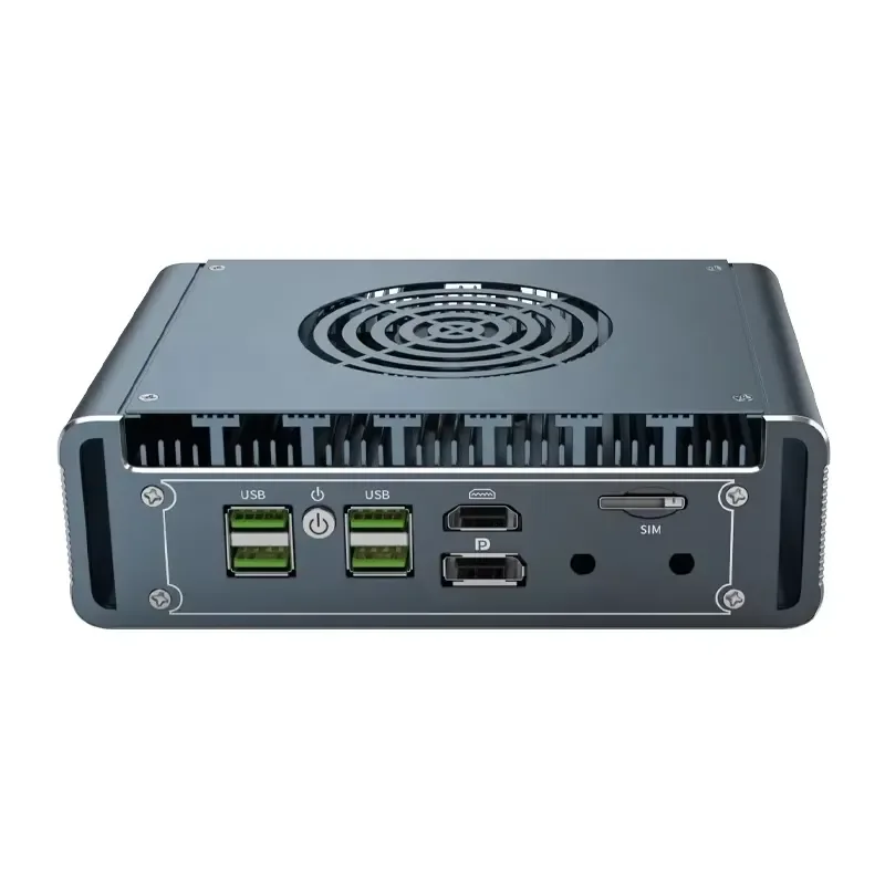 12th Gen I5 1235U I7 1265U Fanless Soft Router Mini PC 4x 2.5G LAN Firewall Mini PC Computer HD DP Win 11 Mini Industrial