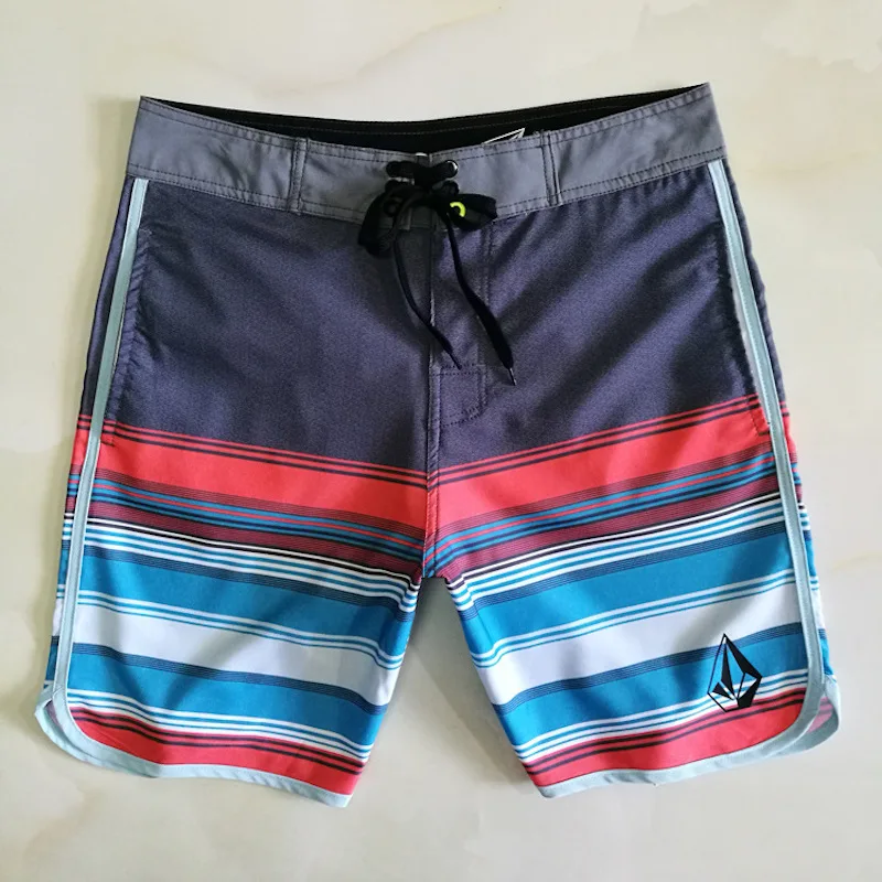 Men Classic Bermuda Boardshort Waterproof 4-way Strech Beach Surf Shorts Quick dry Comfortable Gym Fitness Bodybuilding Pants