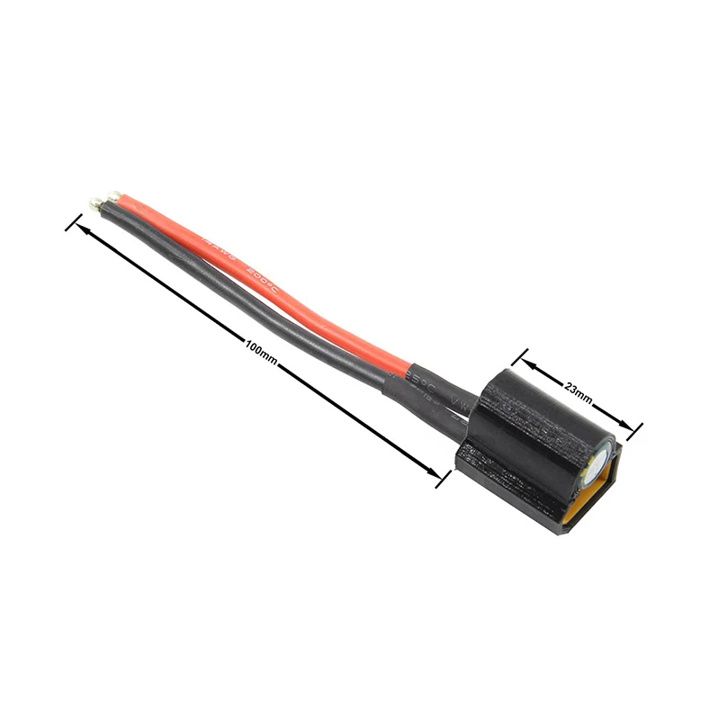 Condensador de filtro de Cable de alimentación XT60, 35V, 1000uF, 14AWG, 100mm, Cable para controlador de vuelo, ECS, VTX, FPV, Dron de carreras, RC Quadcopter