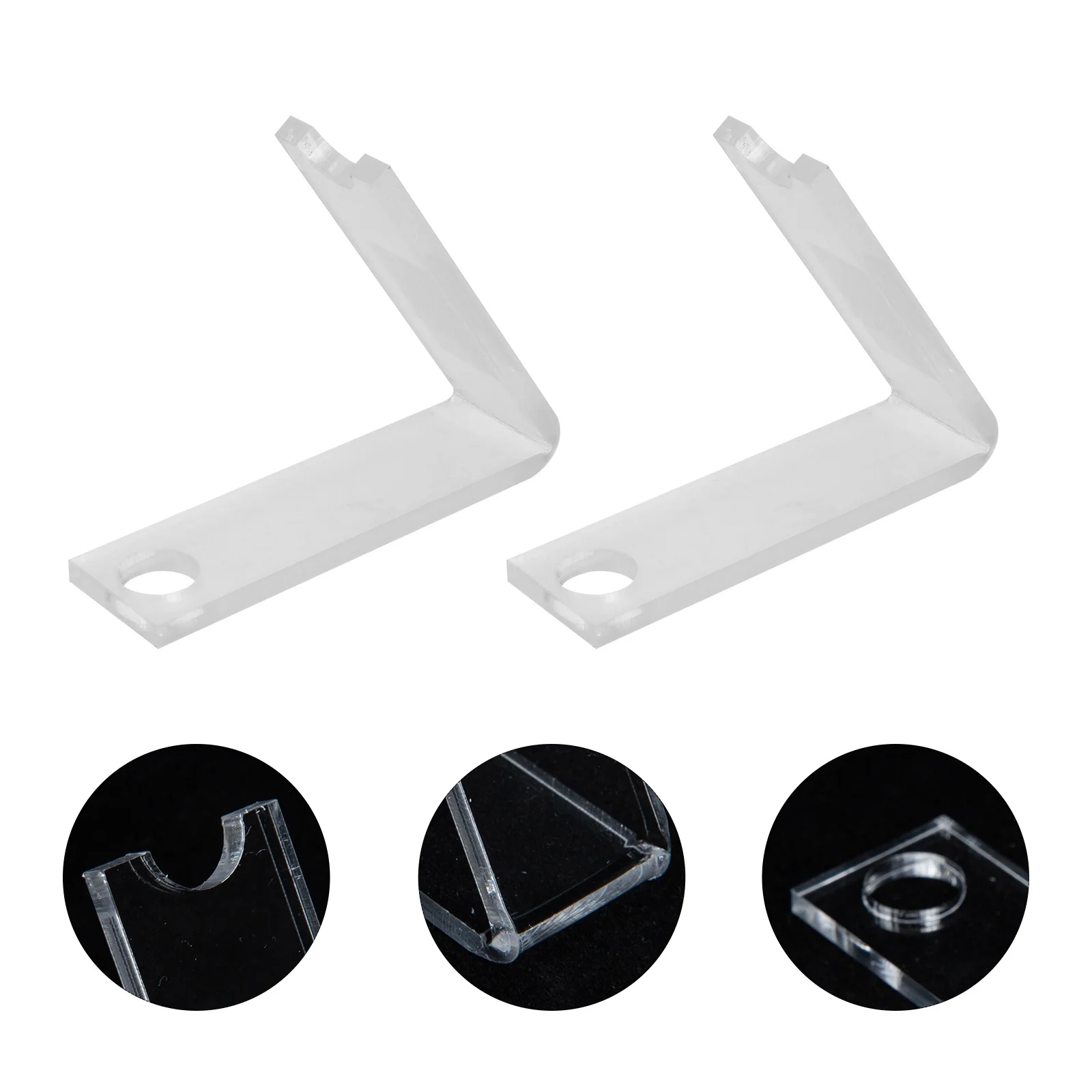 2 قطعة الاكريليك متعددة الوظائف القلم عرض موقف فرشاة للمكياج حامل منظم سطح المكتب فرشاة للمكياج تخزين الرف القلم عرض موقف #6