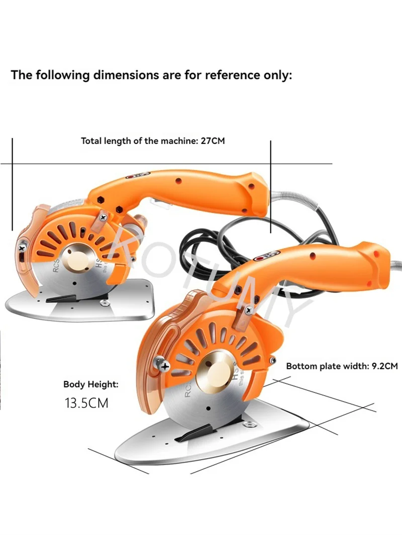 100/110/125 Mm Electric Round Cutter Cutting Machine Electric Scissors Cloth Cutting Cordless Electric Scissors For Fabric